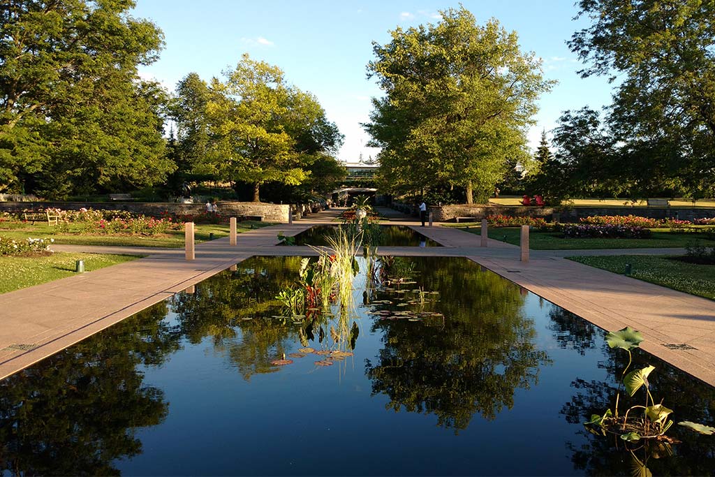 Pond with reflections at the Royal Botanical Gardens